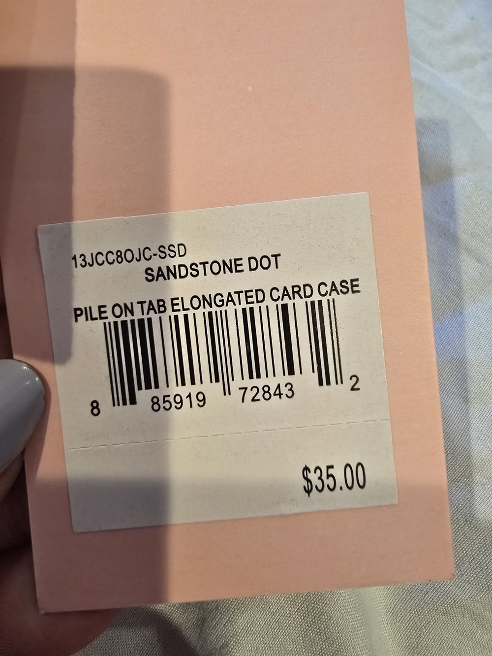 Juicy Couture Sandstone Dot Card Case - Picture 5 of 5